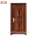 Fer porte simple design 2050 * 980mm taille standard porte intérieure en acier matériau galvanisé alliage feuille avec poignée